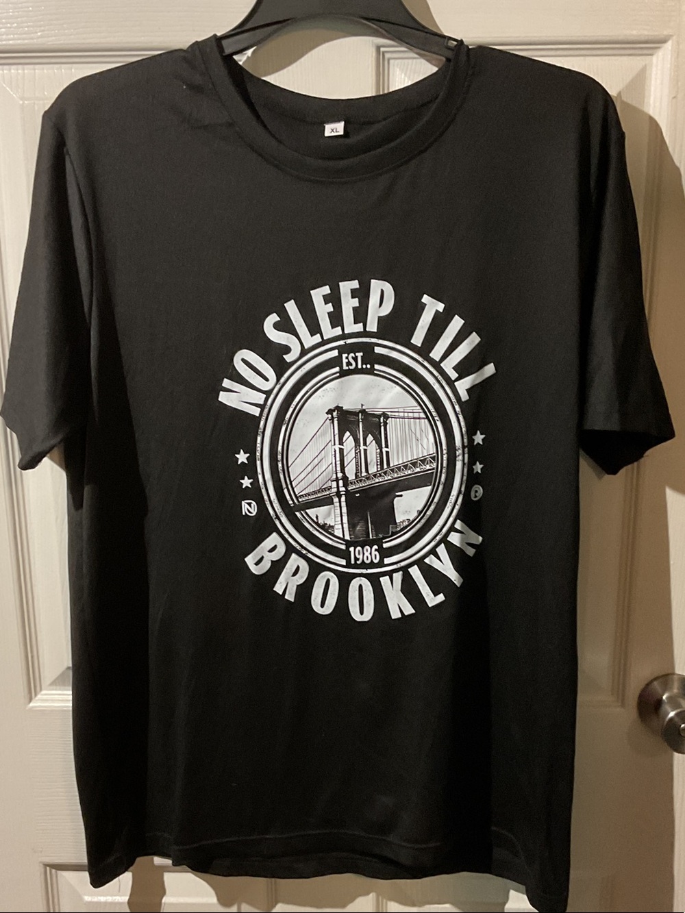 No Sleep Till Brooklyn Graphic Tee - Black *Polyester*